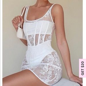Whitefox boutique - white lace dress